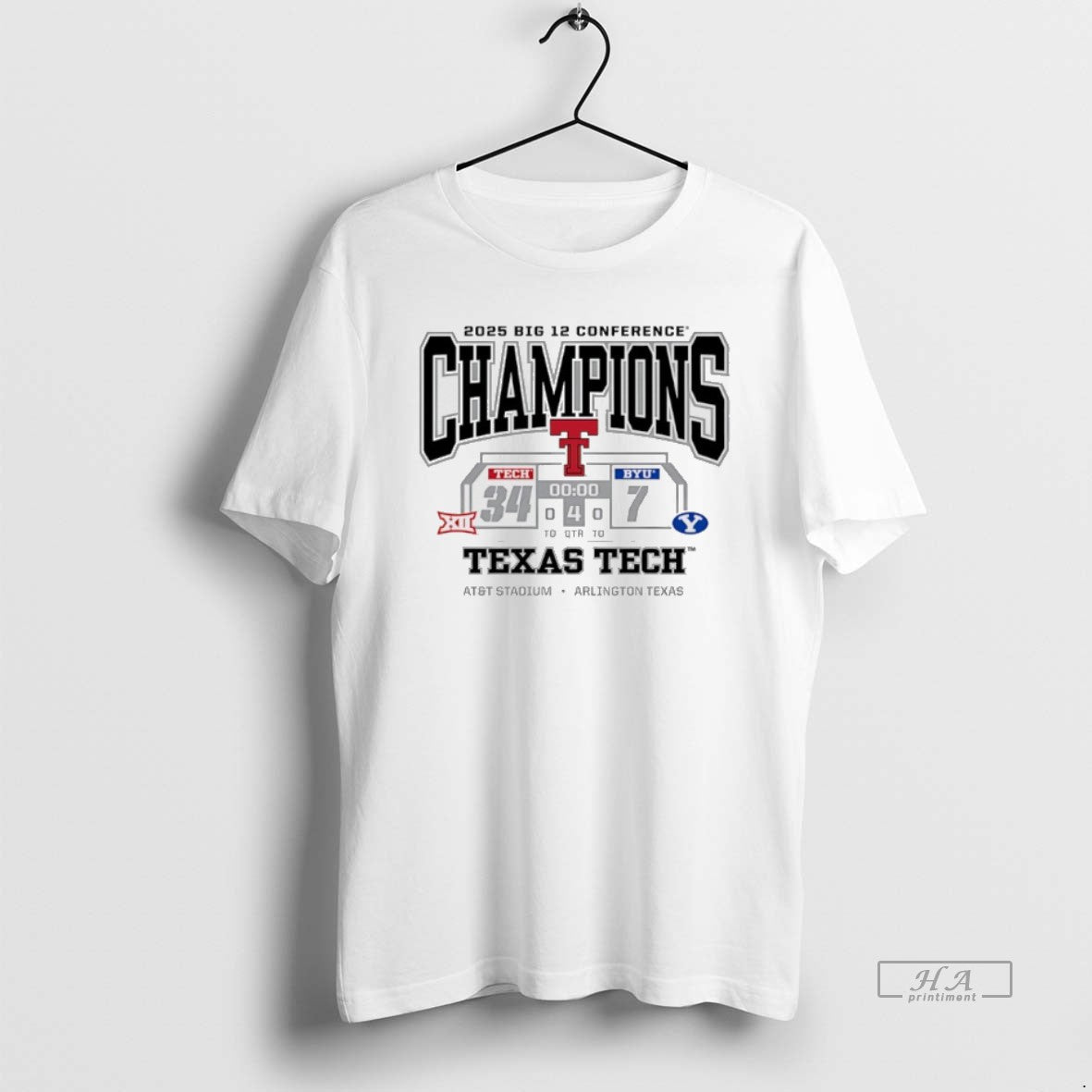 Official Texas Tech Red Raiders 2025 Big 12 Conference Champions Score T-Shirts, Hoodie, Sweatshirt | PopFlextees.com