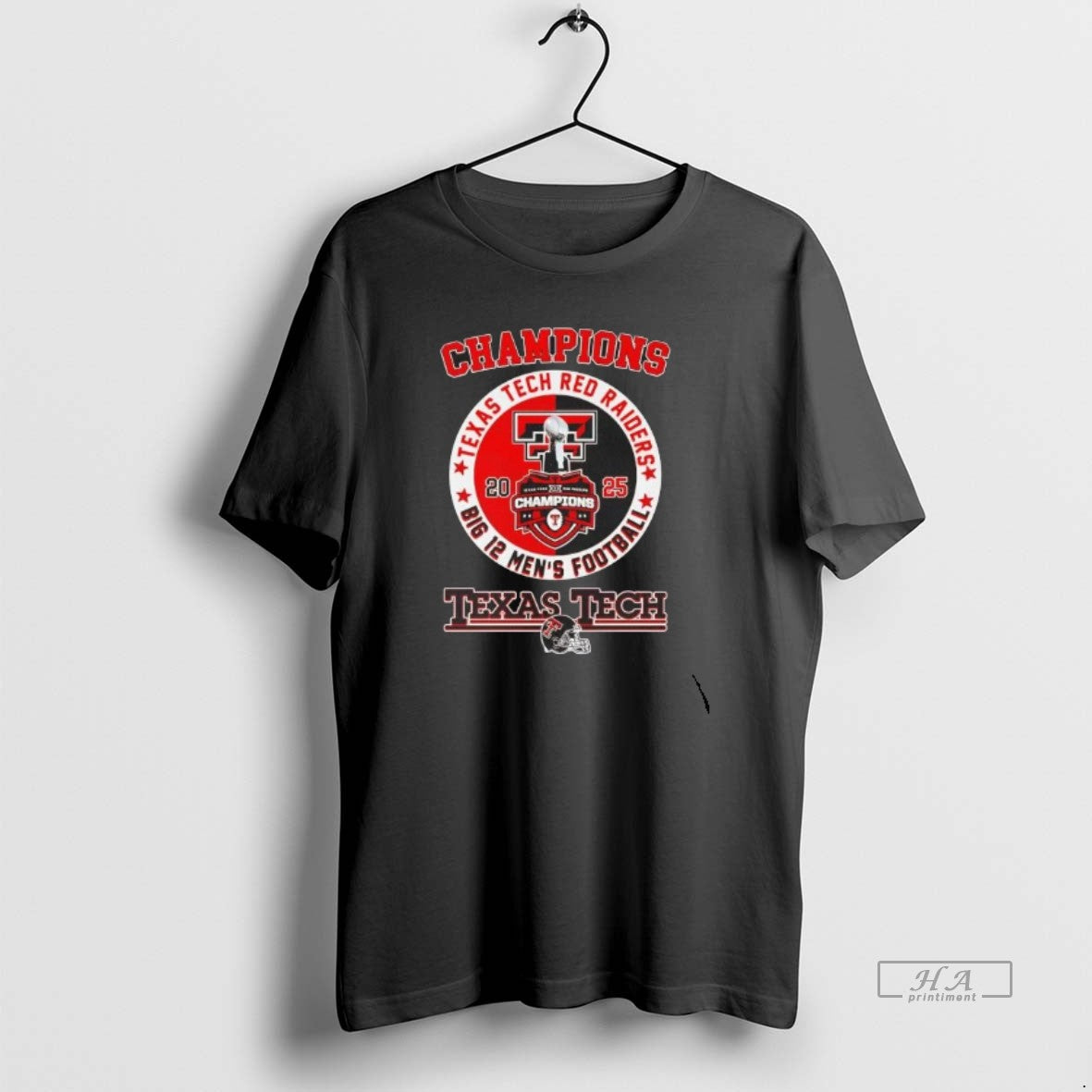 Official Texas Tech Red Raiders 2025 Big 12 Mens Football Champions T-Shirts, Hoodie, Sweatshirt | PopFlextees.com