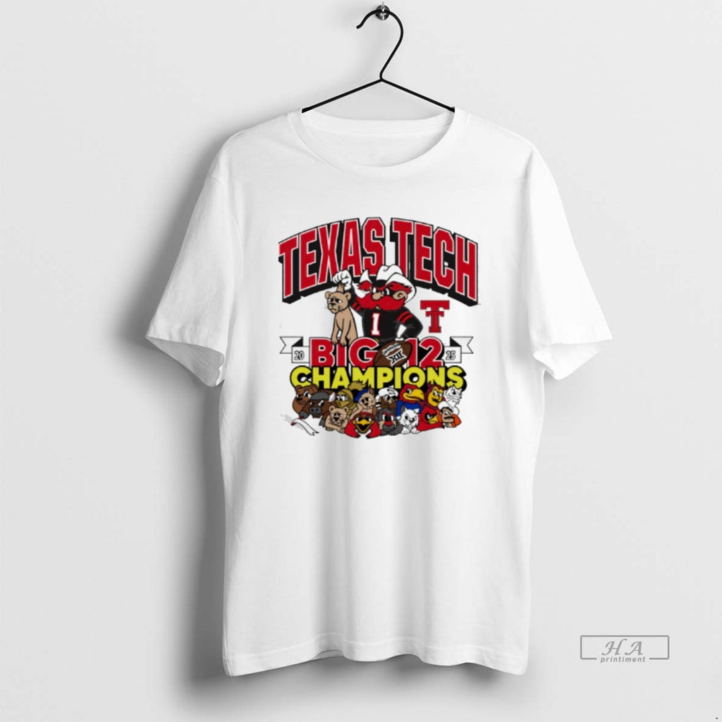 Official Texas Tech Red Raiders Big 12 Football Champs Mascots Winner T-Shirts, Hoodie, Sweatshirt | PopFlextees.com