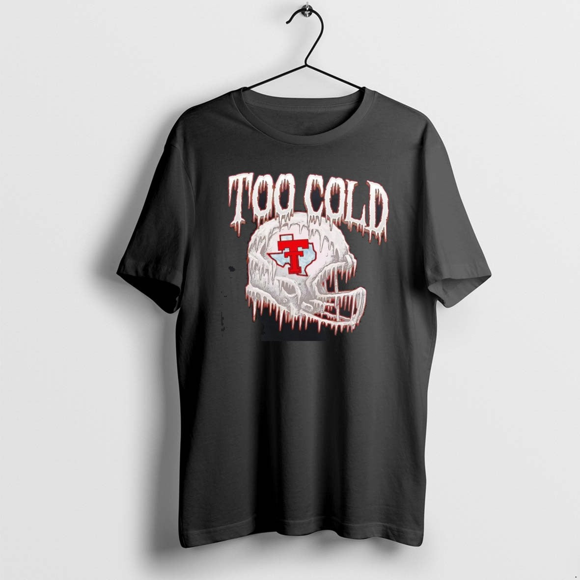 Official Texas Tech Red Raiders Helmet Too Cold T-Shirts, Hoodie, Sweatshirt | PopFlextees.com