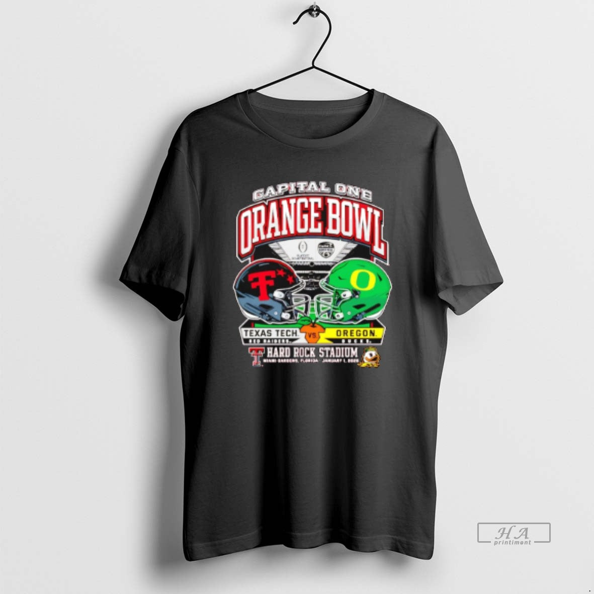 Official Texas Tech Vs Oregon 2025 Orange Bowl Dueling Helmets T-Shirts, Hoodie, Sweatshirt | PopFlextees.com