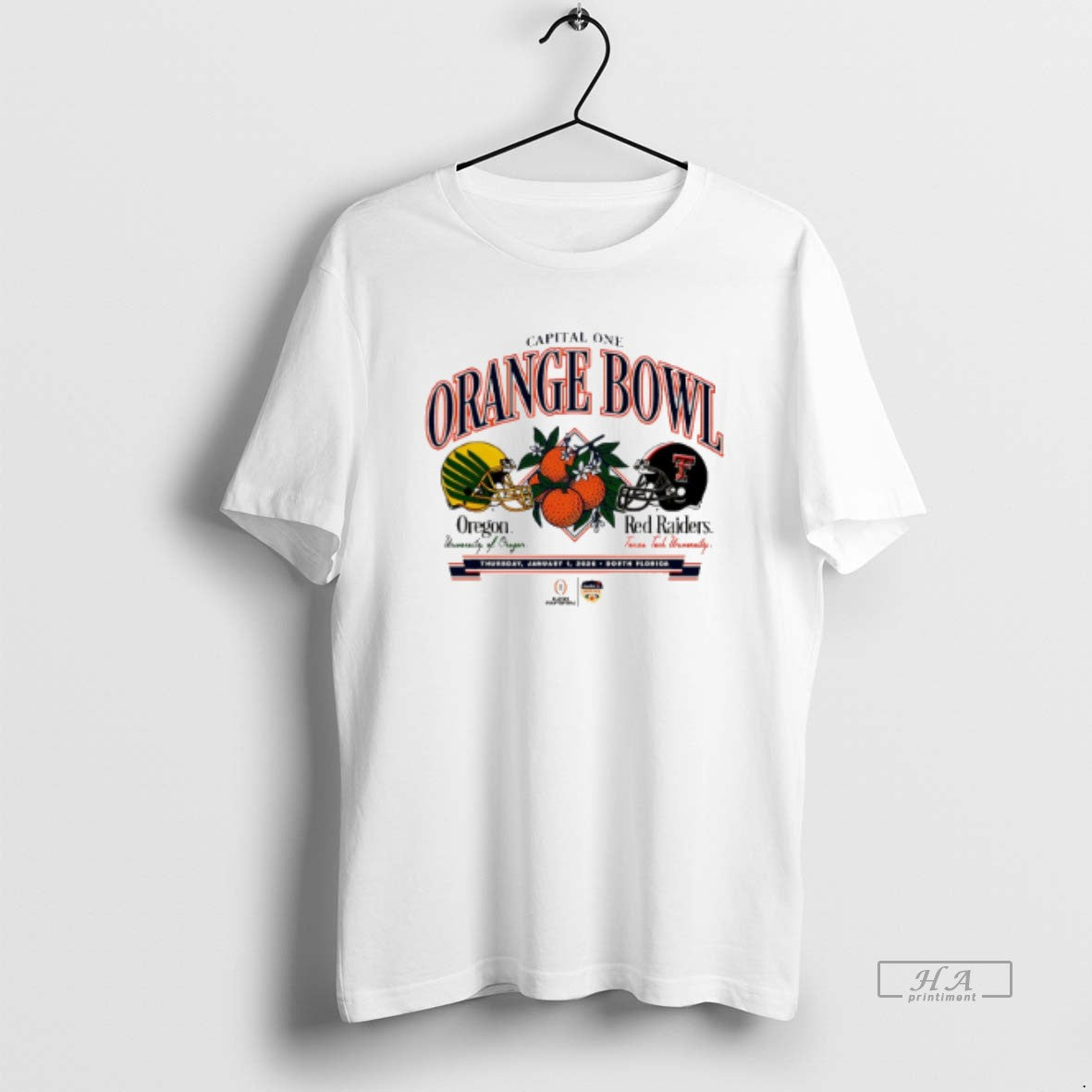 Official Texas Tech Vs Oregon 2026 Orange Bowl Head To Head T-Shirts, Hoodie, Sweatshirt | PopFlextees.com