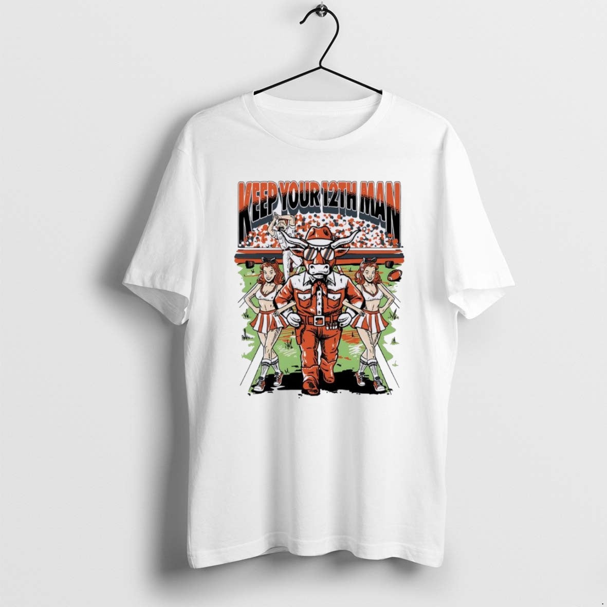 Official Texas Longhorns Keep Your 12th Man Christmas Christmas T-Shirts, Hoodie, Sweatshirt | PopFlextees.com