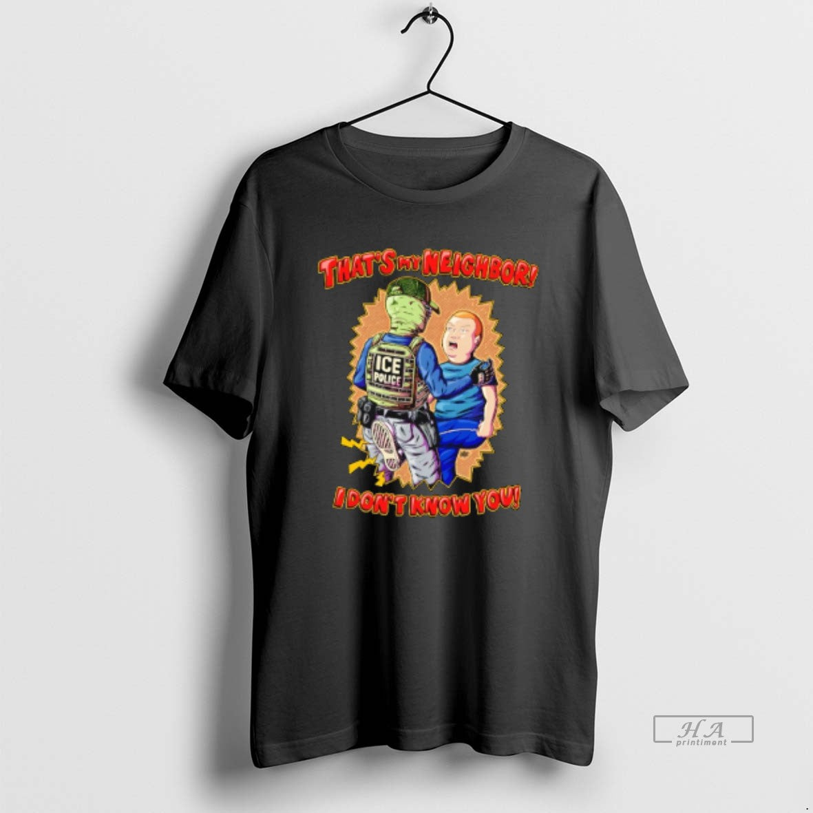 Official Thats My Neighbor I Dont Know You Ice King Of The Hill T-Shirts, Hoodie, Sweatshirt | PopFlextees.com