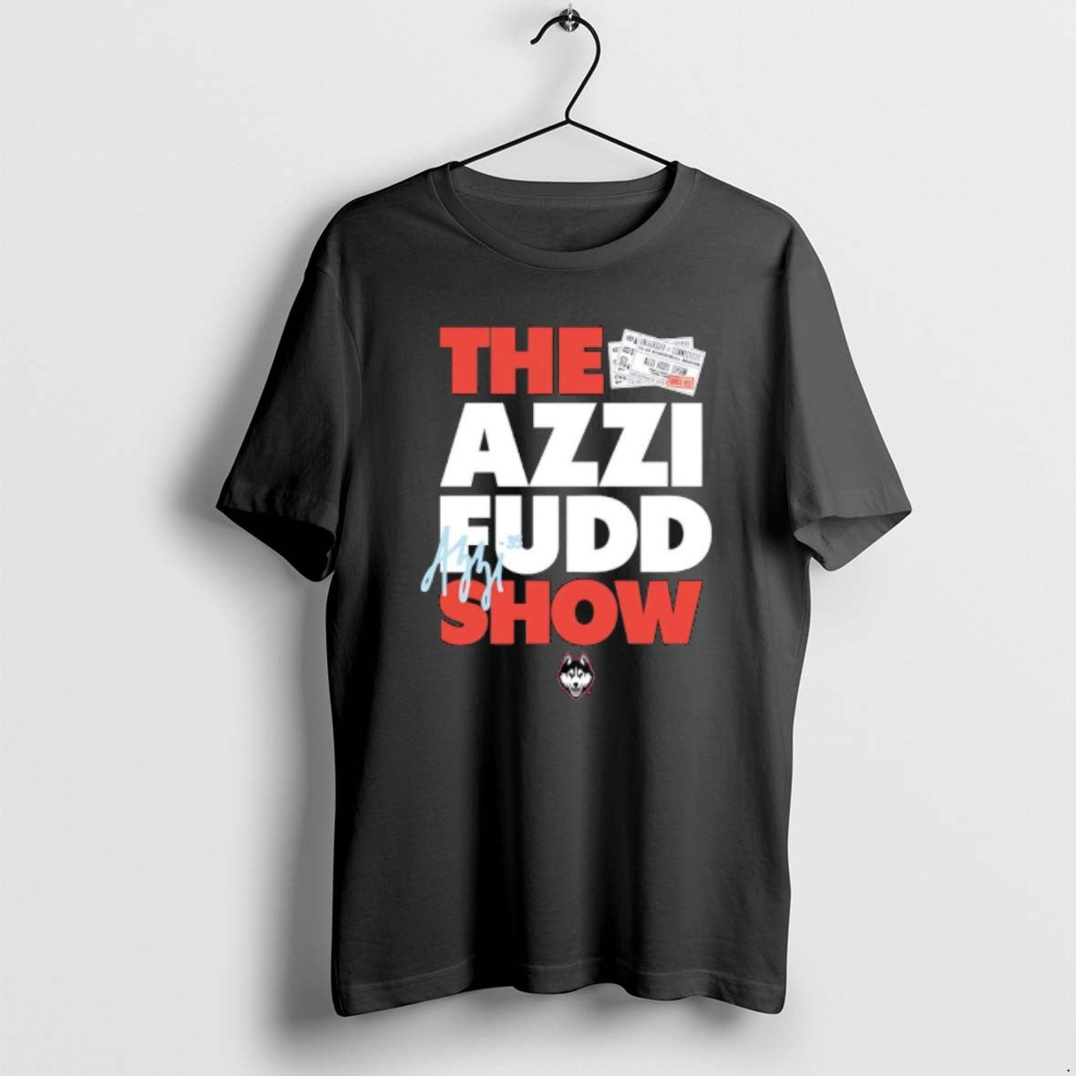 Official The Azzi Fudd Show Uconn Huskies Logo T-Shirts, Hoodie, Sweatshirt | PopFlextees.com