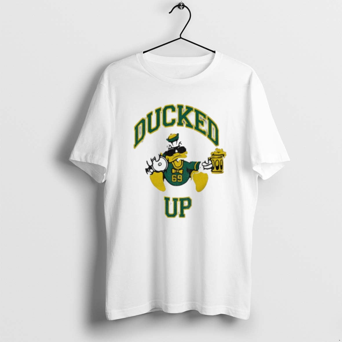 Official The Duck Oregon Duck Mascot Ducked Up Parody Logo T-Shirts, Hoodie, Sweatshirt | PopFlextees.com