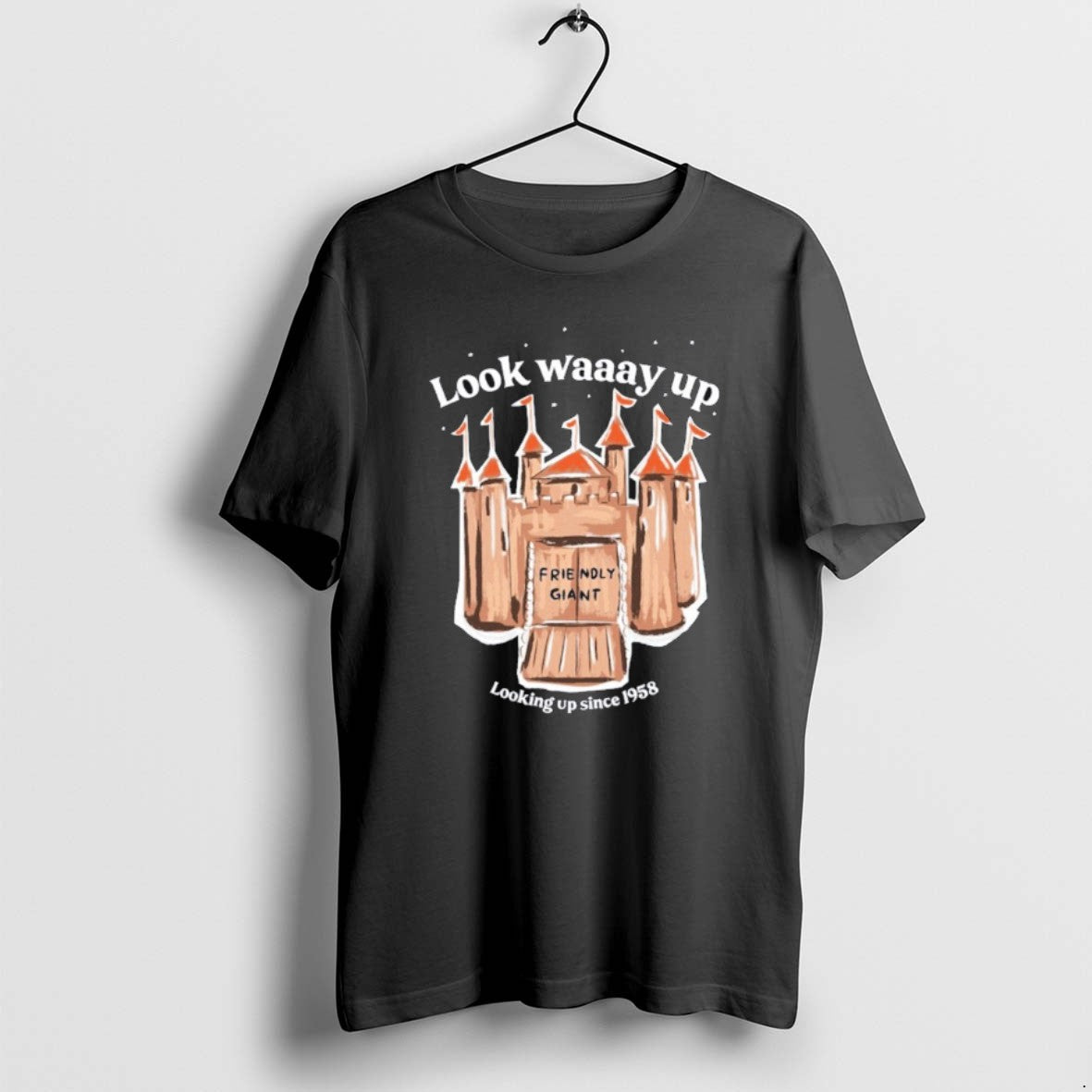 Official Friendly Giant Way Up Looking Up Since 1958 T-Shirts, Hoodie, Sweatshirt
