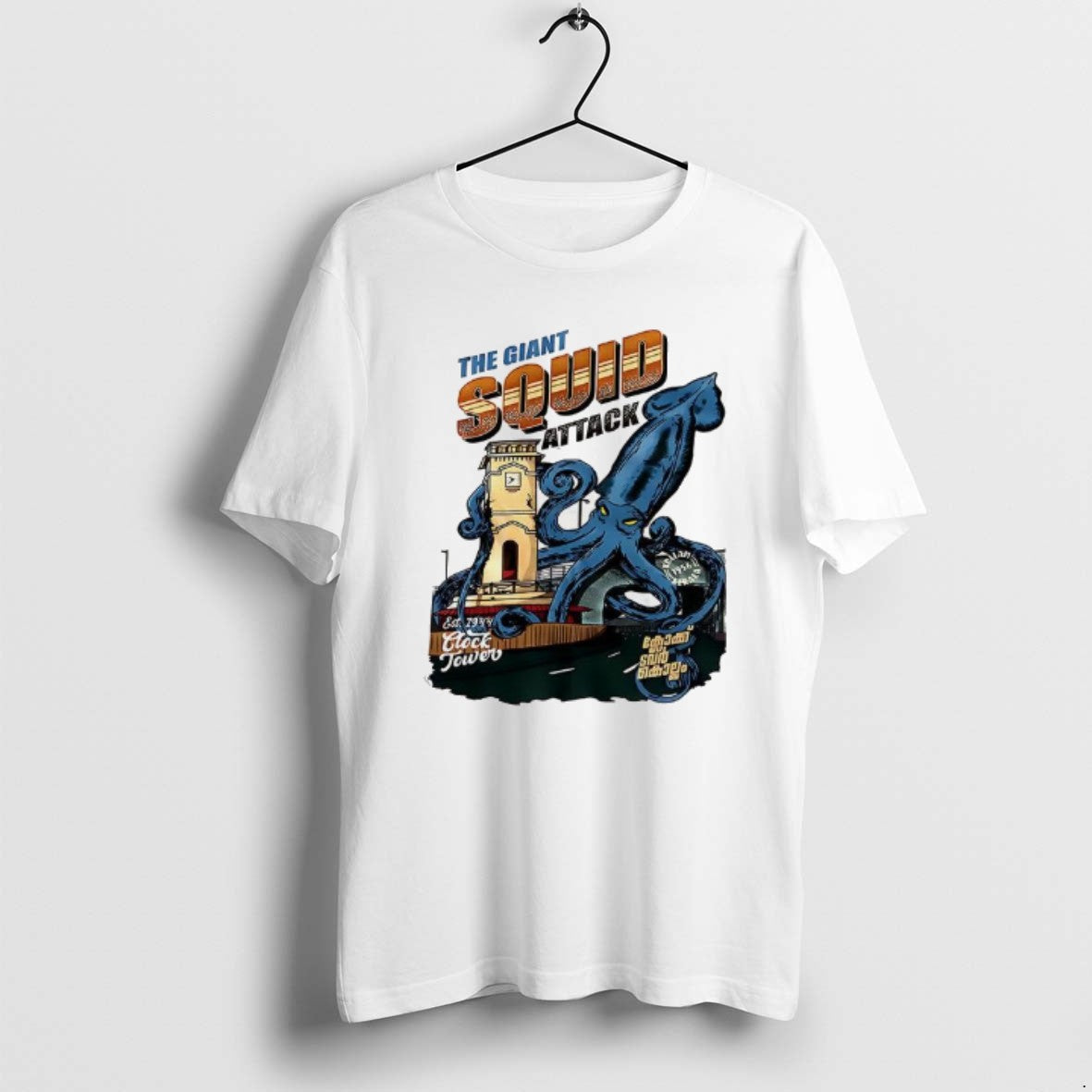 Official The Giant Squid Attack T-Shirts, Hoodie, Sweatshirt | PopFlextees.com