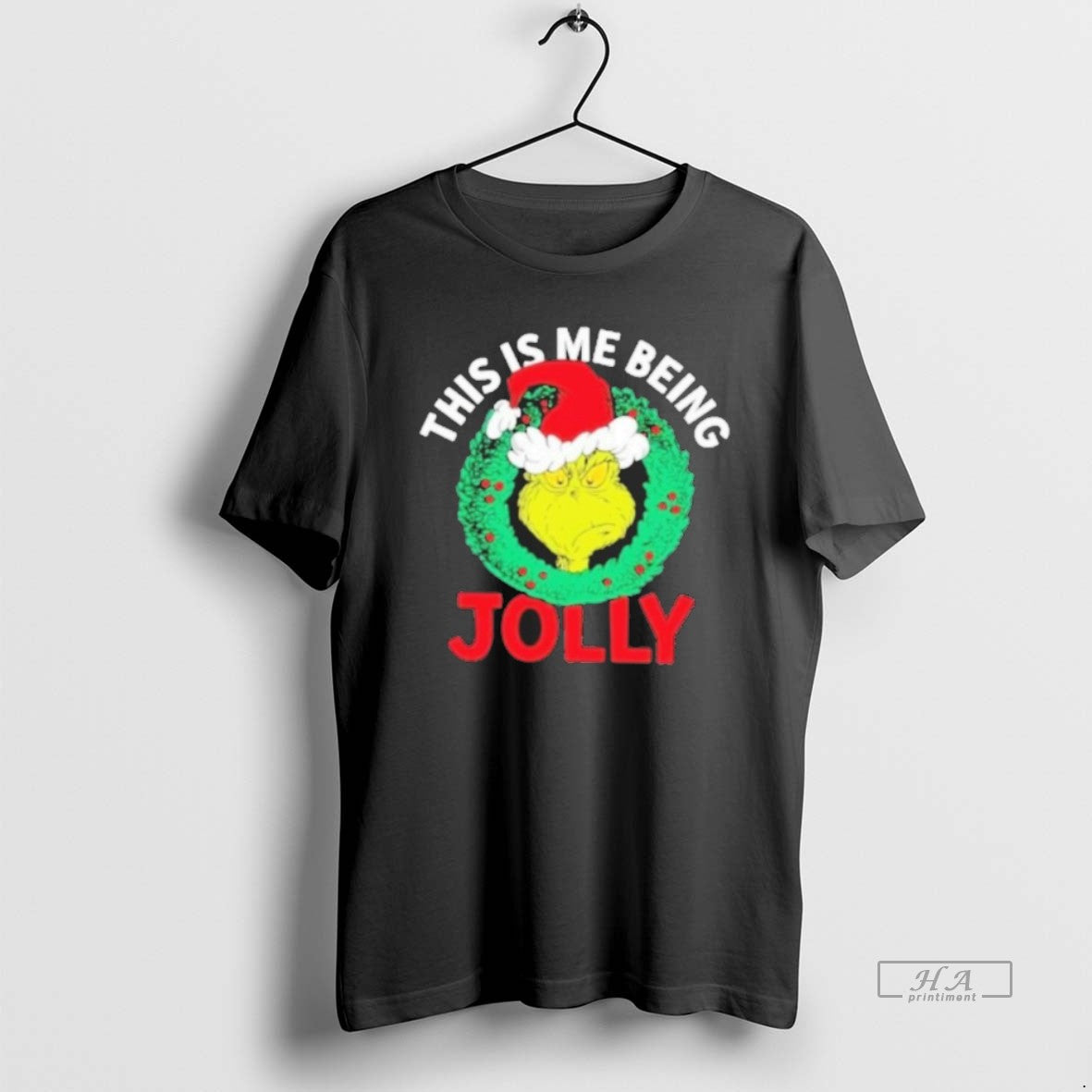 Official The Grinch This Is Me Being Jolly Christmas T-Shirts, Hoodie, Sweatshirt | PopFlextees.com