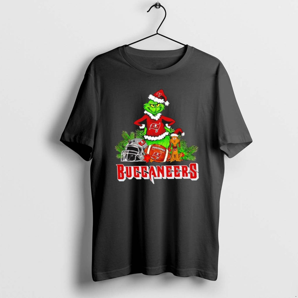 Official The Grinch And Max Tampa Bay Buccaneers Christmas Helmet Items T-Shirts, Hoodie, Sweatshirt | PopFlextees.com
