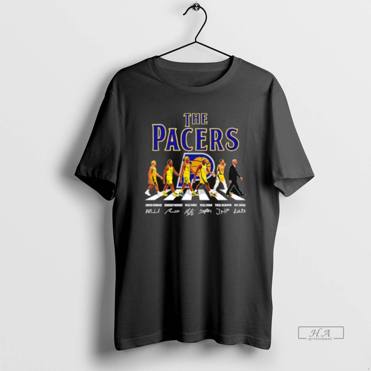 Official The Indiana Pacers Cross The Street Signatures 2026 T-Shirts, Hoodie, Sweatshirt | PopFlextees.com