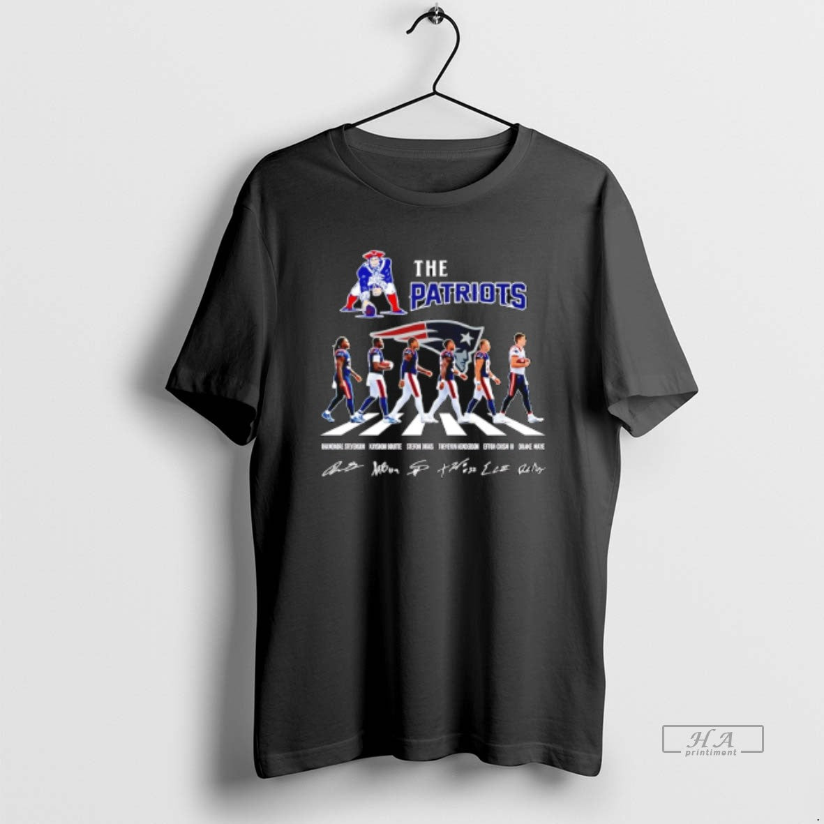 Official The Patriots Cross The Street Signatures 2026 T-Shirts, Hoodie, Sweatshirt | PopFlextees.com