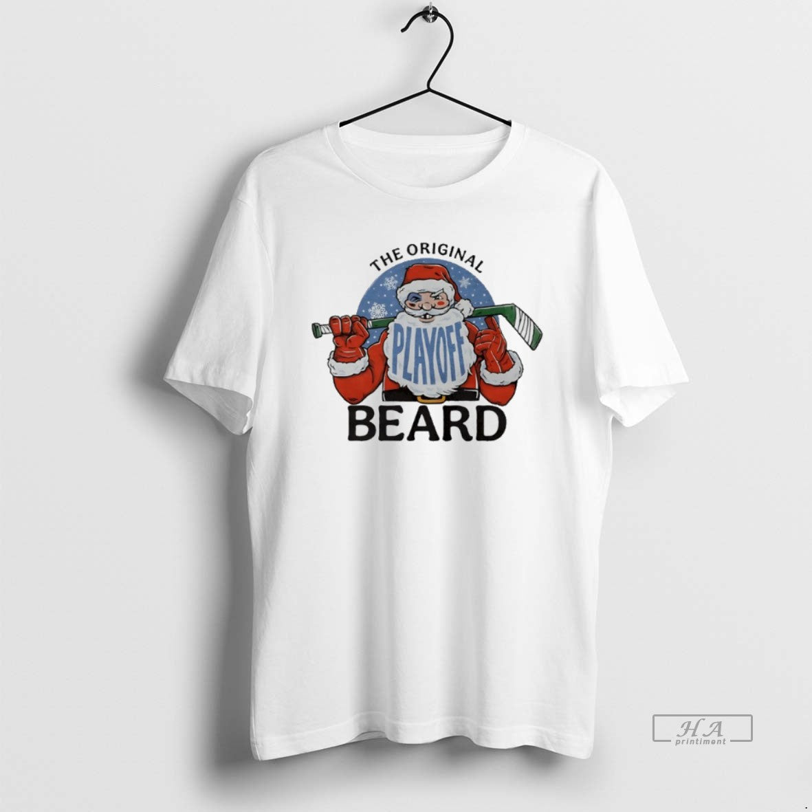 Official The Playoff Beard Santa Hockey T-Shirts, Hoodie, Sweatshirt | PopFlextees.com