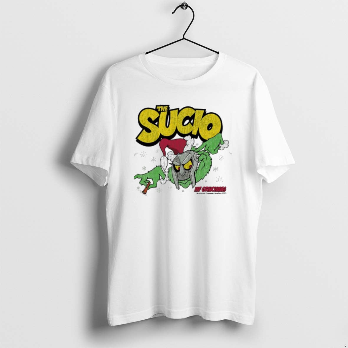 Official The Sucio Grinch X Mf Doom Mf Christmas T-Shirts, Hoodie, Sweatshirt | PopFlextees.com