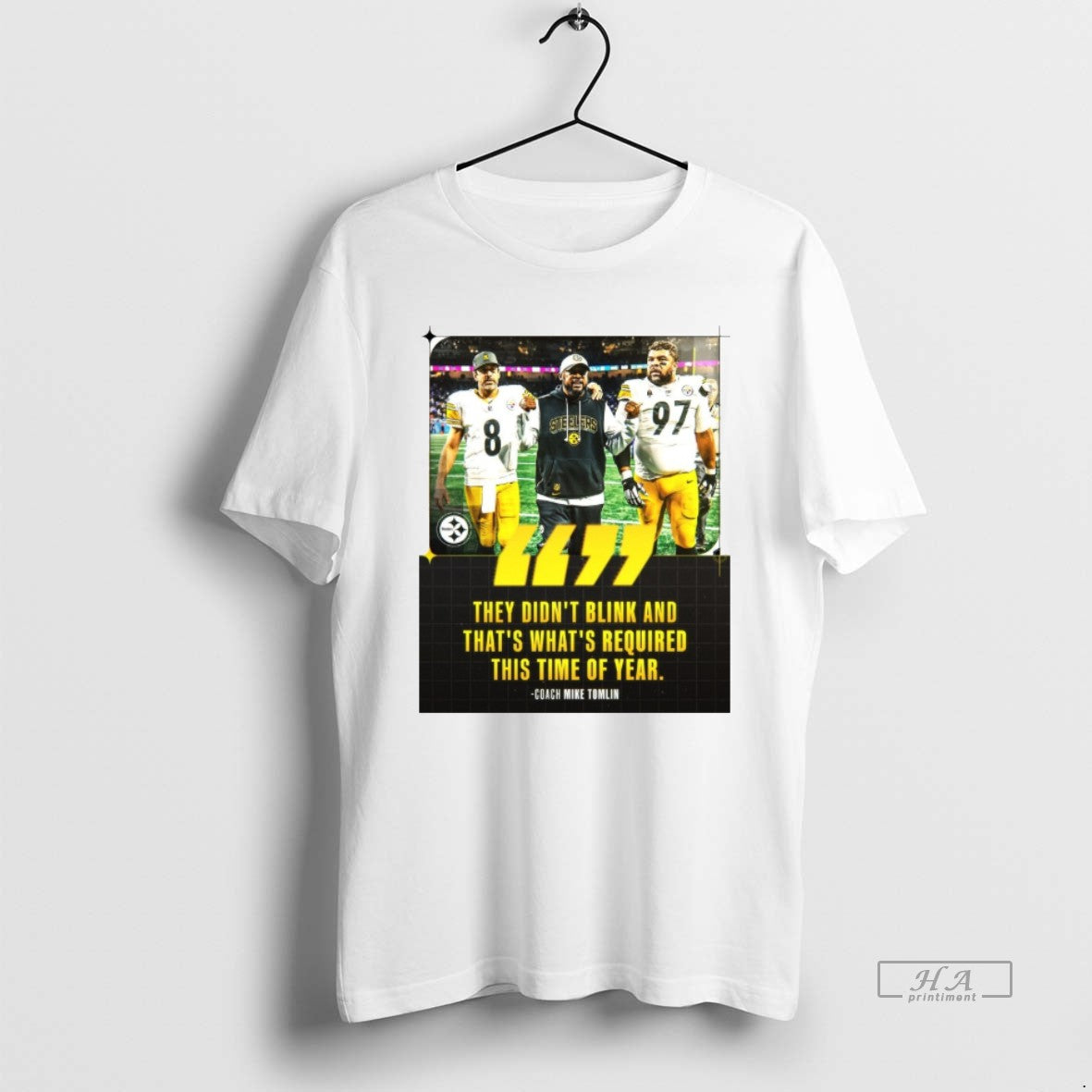 Official They Didnt Blink And Thats Whats Required This Time Of Year Coach Mike Tomlin T-Shirts, Hoodie, Sweatshirt