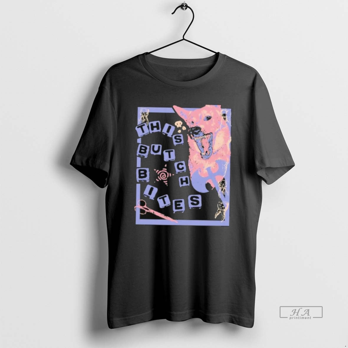 Official This Butch Bites Dog Art Retro T-Shirts, Hoodie, Sweatshirt | PopFlextees.com