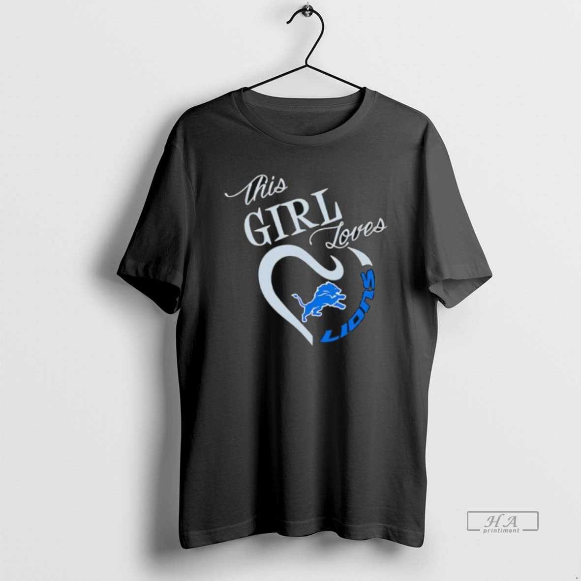 Official This Girl Loves Detroit Lions Stylish T-Shirts, Hoodie, Sweatshirt | PopFlextees.com