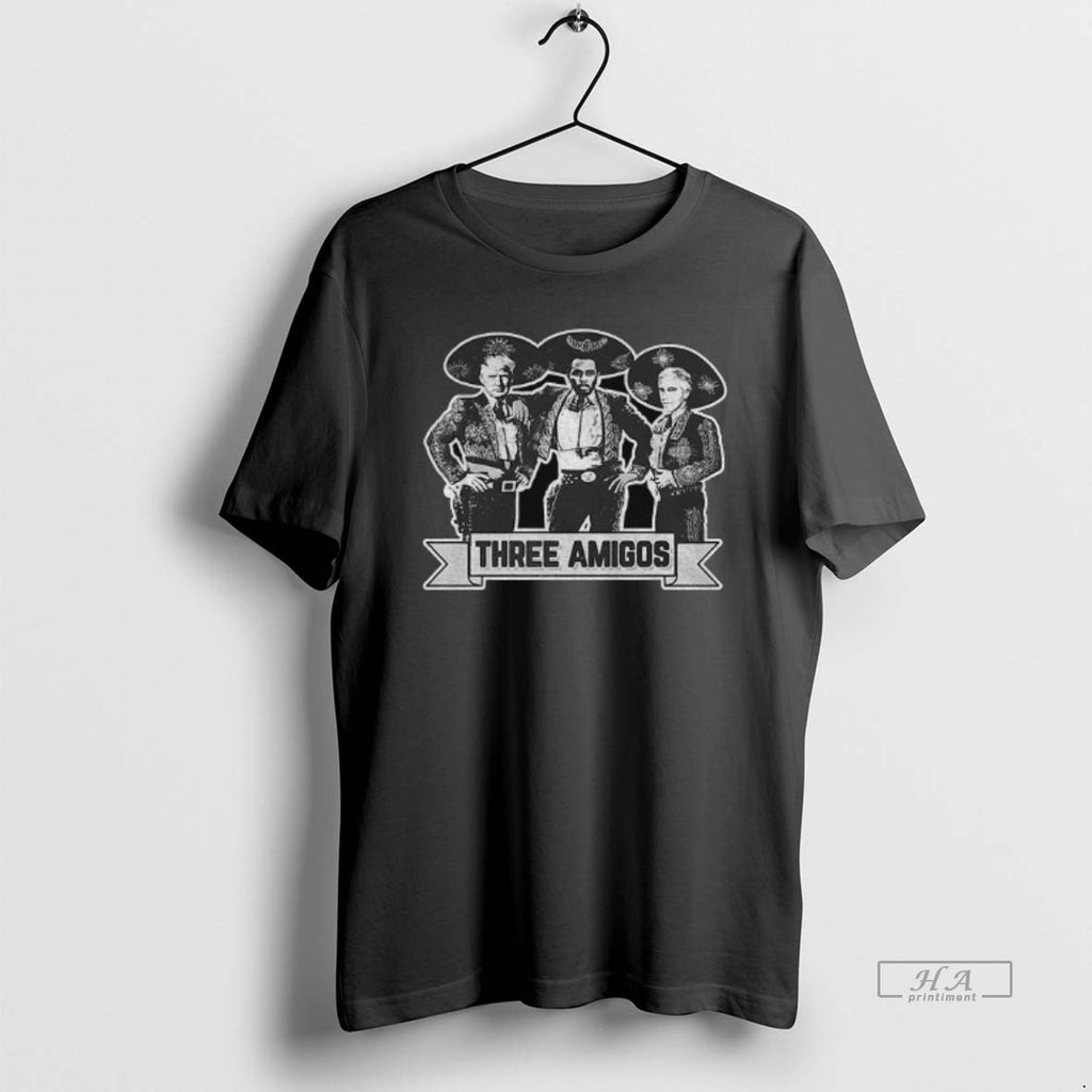 Official Three Amigos Parody Edgy Pop Culture Trump Diddy Epstein Funny Meme T-Shirts, Hoodie, Sweatshirt | PopFlextees.com