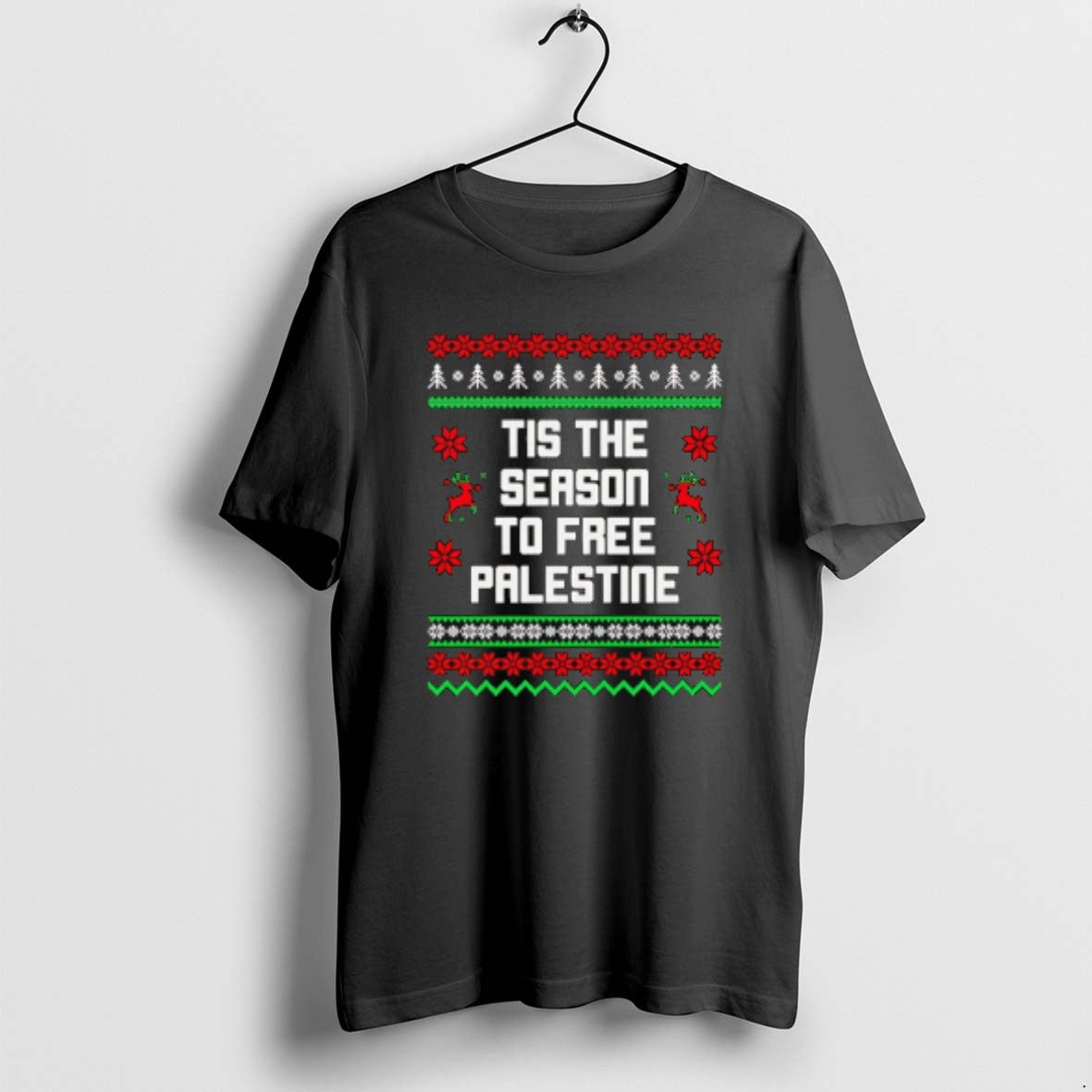 Official Tis The Season To Free Palestine Ugly Christmas T-Shirts, Hoodie, Sweatshirt | PopFlextees.com