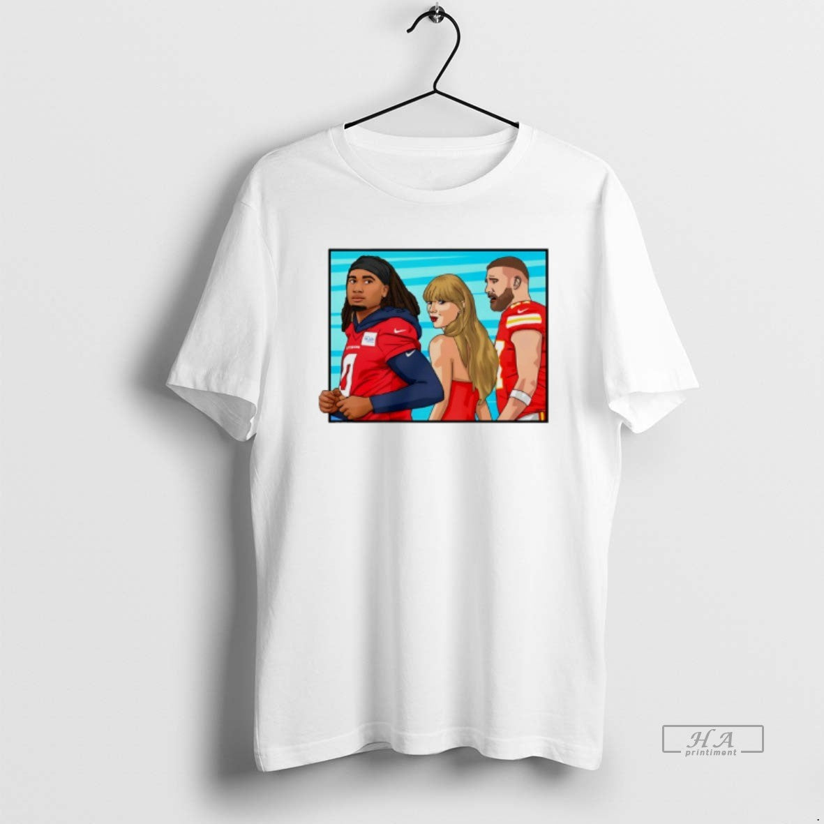 Official Travis And Taylor Glanced Back And Forth At Cj Stroud Texans T-Shirts, Hoodie, Sweatshirt | PopFlextees.com