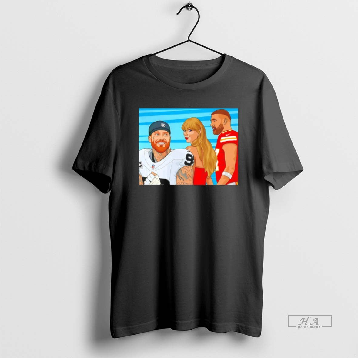 Official Travis And Taylor Glanced Back And Forth At Maxx Crosby Raiders T-Shirts, Hoodie, Sweatshirt | PopFlextees.com