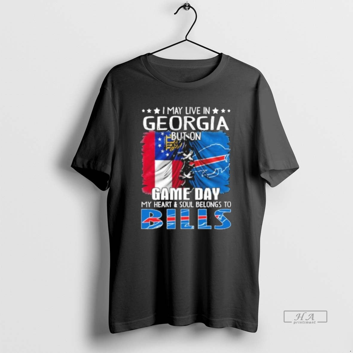 Official Trending Shirt I May Live In Georgia But On Gameday My Heart And Soul Hoodie, Sweatshirt | PopFlextees.com