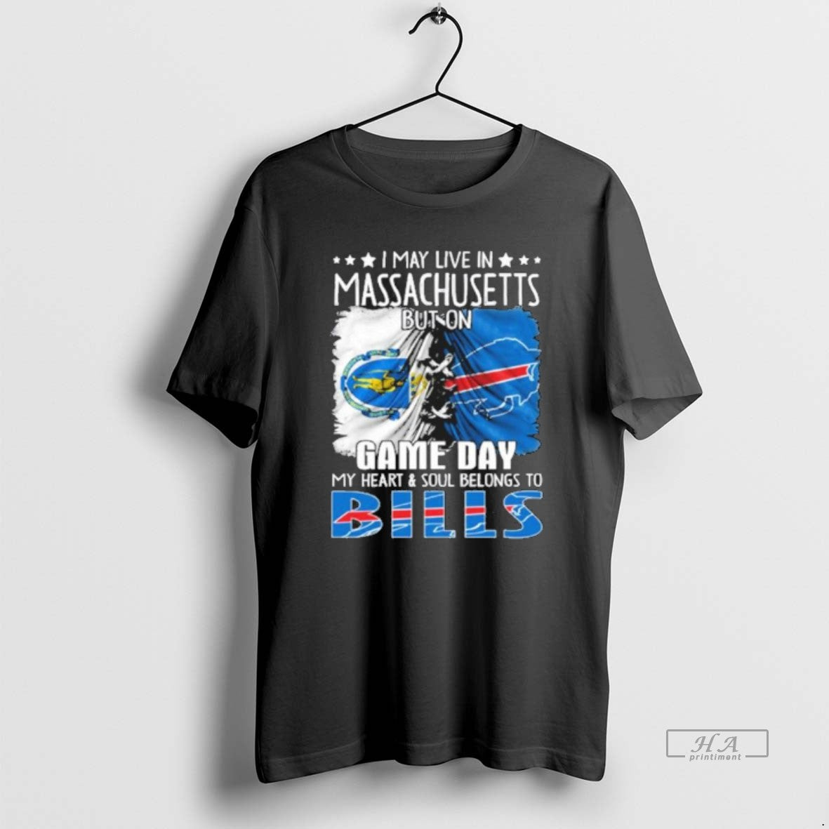 Official Trending Shirt I May Live In Massachusett But On Gameday My Heart And Soul Hoodie, Sweatshirt | PopFlextees.com