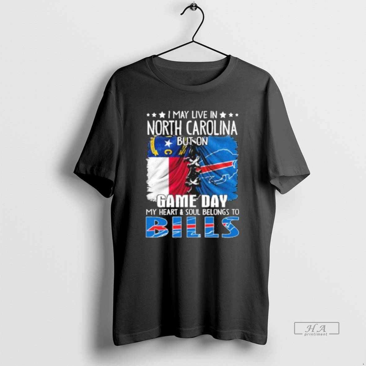 Official Trending Shirt I May Live In North Carolina But On Gameday My Heart And Hoodie, Sweatshirt | PopFlextees.com