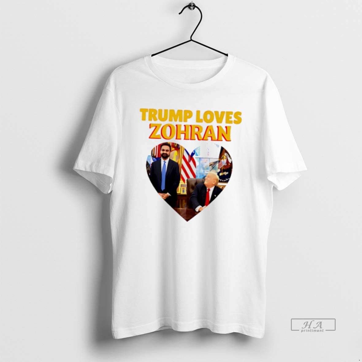 Official Trump Loves Zohran Mamdani Heart T-Shirts, Hoodie, Sweatshirt | PopFlextees.com