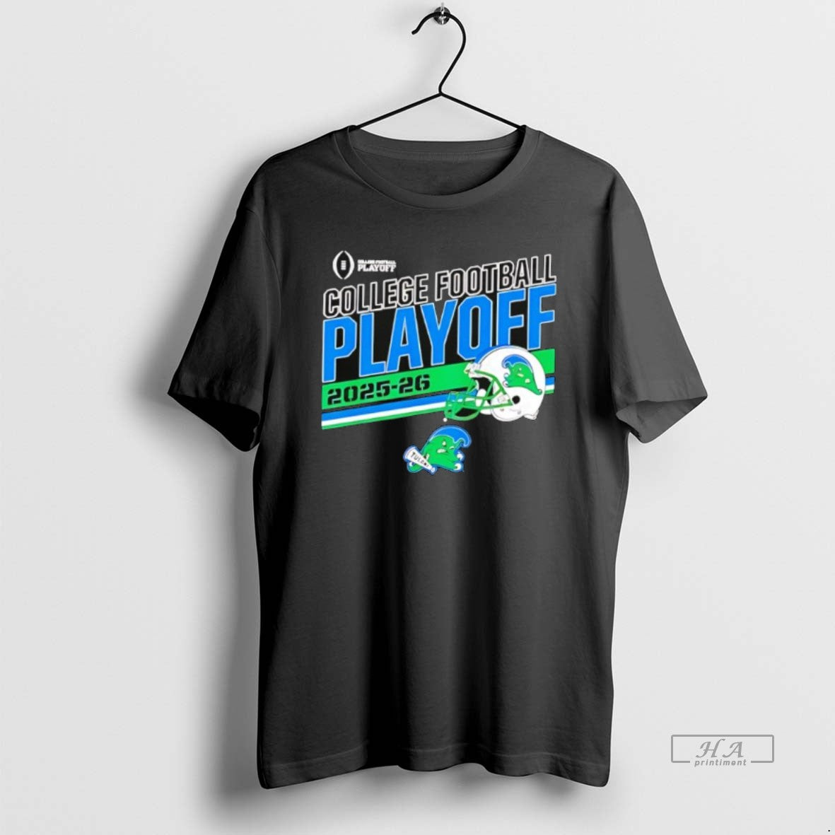 Official Tulane Green Wave 2025 2026 College Football Playoff Stripe Helmet T-Shirts, Hoodie, Sweatshirt | PopFlextees.com