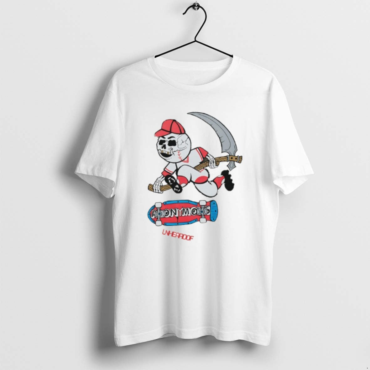 Official Unheardof Reaper Skater Baseball Graphic T-Shirts, Hoodie, Sweatshirt | PopFlextees.com