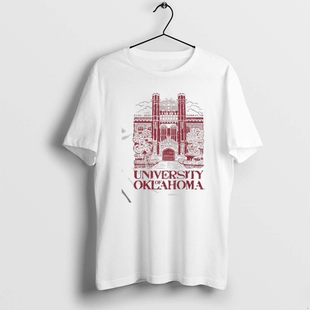 Official University Of Oklahomas Evans Hall Estd 1890 Norman Ok T-Shirts, Hoodie, Sweatshirt | PopFlextees.com