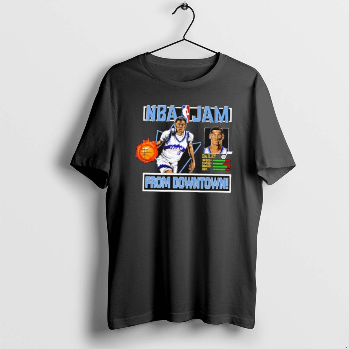 Official Utah Jazz Nba Jam Ace Bailey From Downtown T-Shirts, Hoodie, Sweatshirt | PopFlextees.com