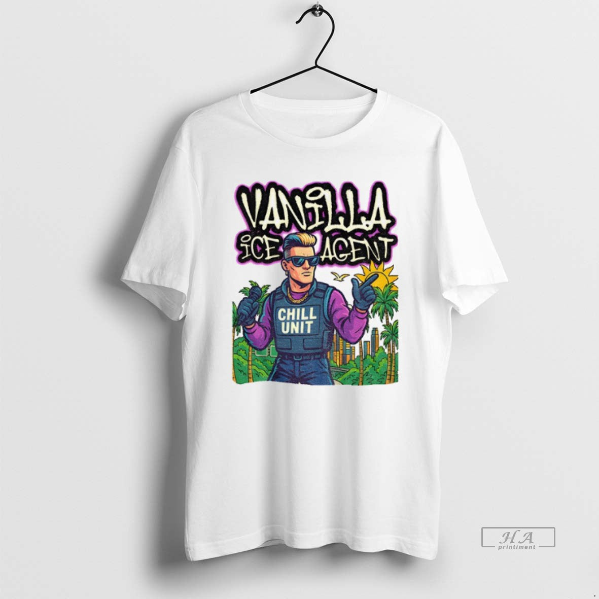Official Vanilla Ice Agent Chill Unit Meme Pop Culture Parody T-Shirts, Hoodie, Sweatshirt | PopFlextees.com