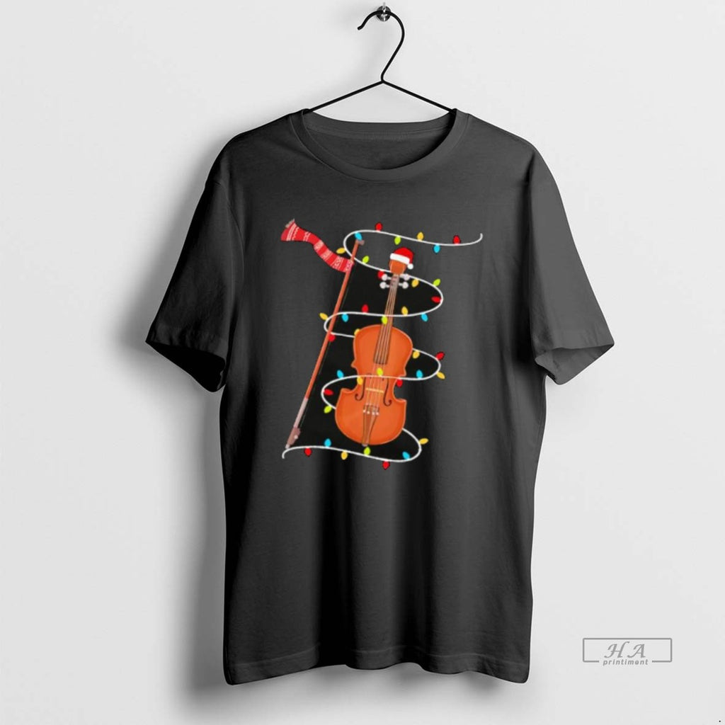 Official Violin Christmas Lights Stylish T-Shirts, Hoodie, Sweatshirt | PopFlextees.com