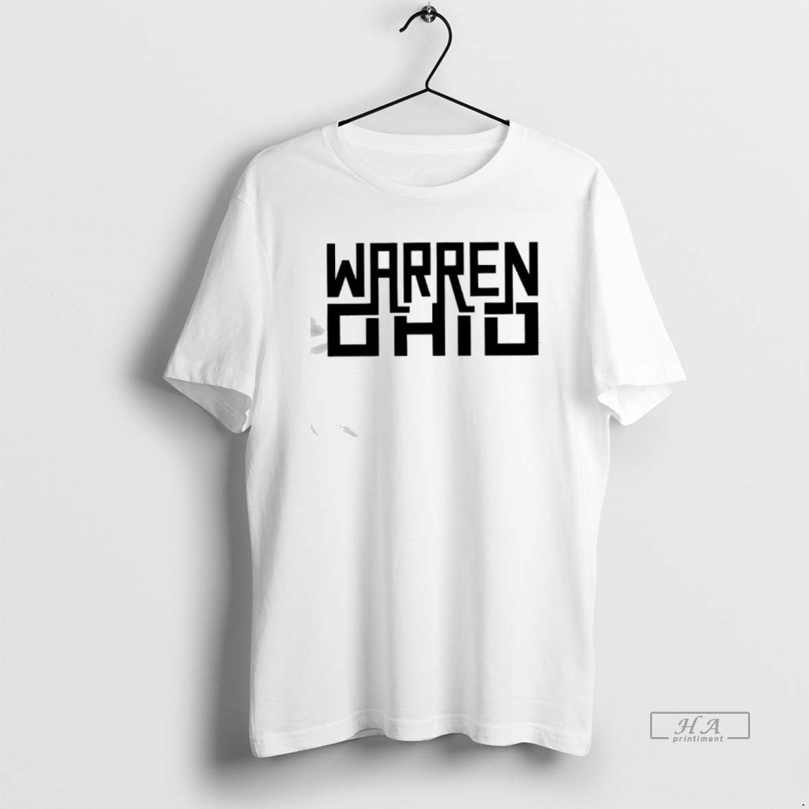 Official Warren Ohio Rectangle Text T-Shirts, Hoodie, Sweatshirt | PopFlextees.com