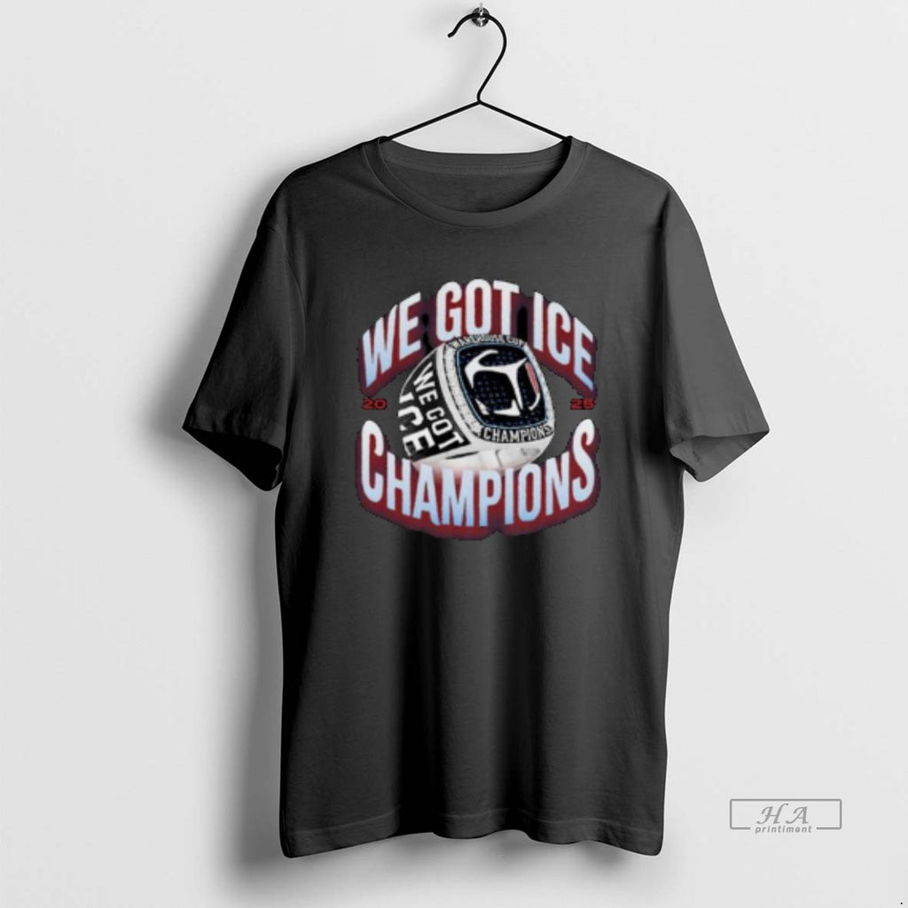 Official We Got Ice Champions Rings Circle Black T-Shirts, Hoodie, Sweatshirt | PopFlextees.com