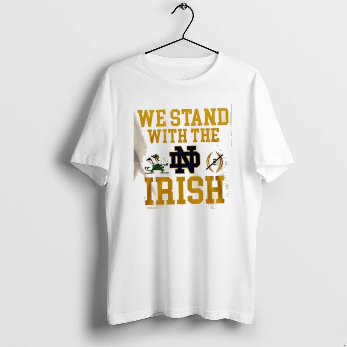Official We Stand With The Notre Dame Fighting Irish Robbed College Football Playoff 2 Sided T-Shirts, Hoodie, Sweatshirt