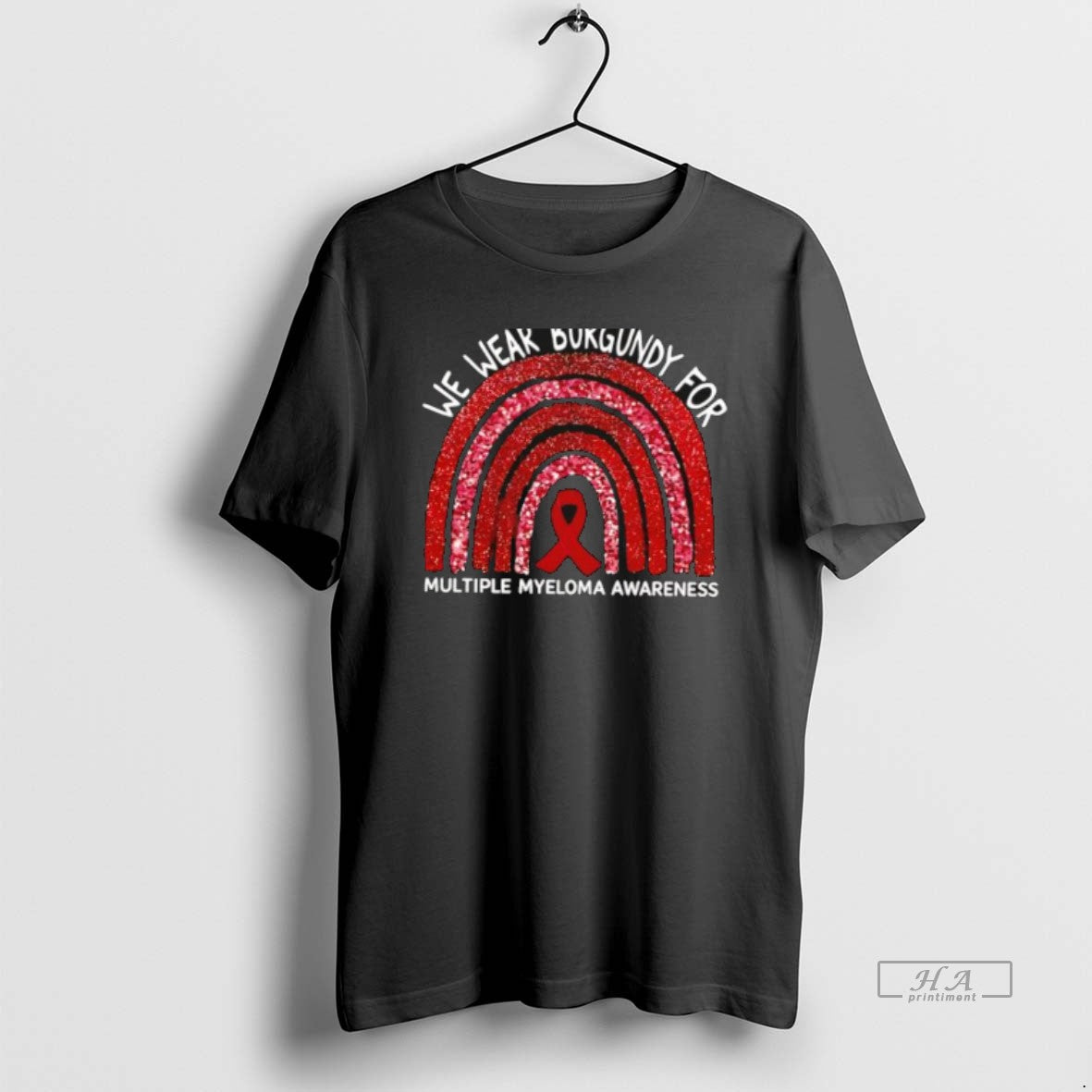 Official Wear Burgundy For Multiple Myeloma Awareness T-Shirts, Hoodie, Sweatshirt | PopFlextees.com