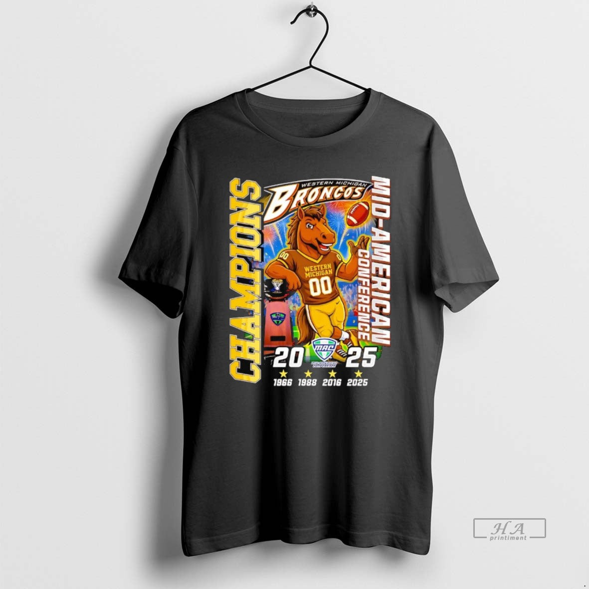 Official Western Michigan Broncos 2025 3 Time Mac Champions T-Shirts, Hoodie, Sweatshirt | PopFlextees.com