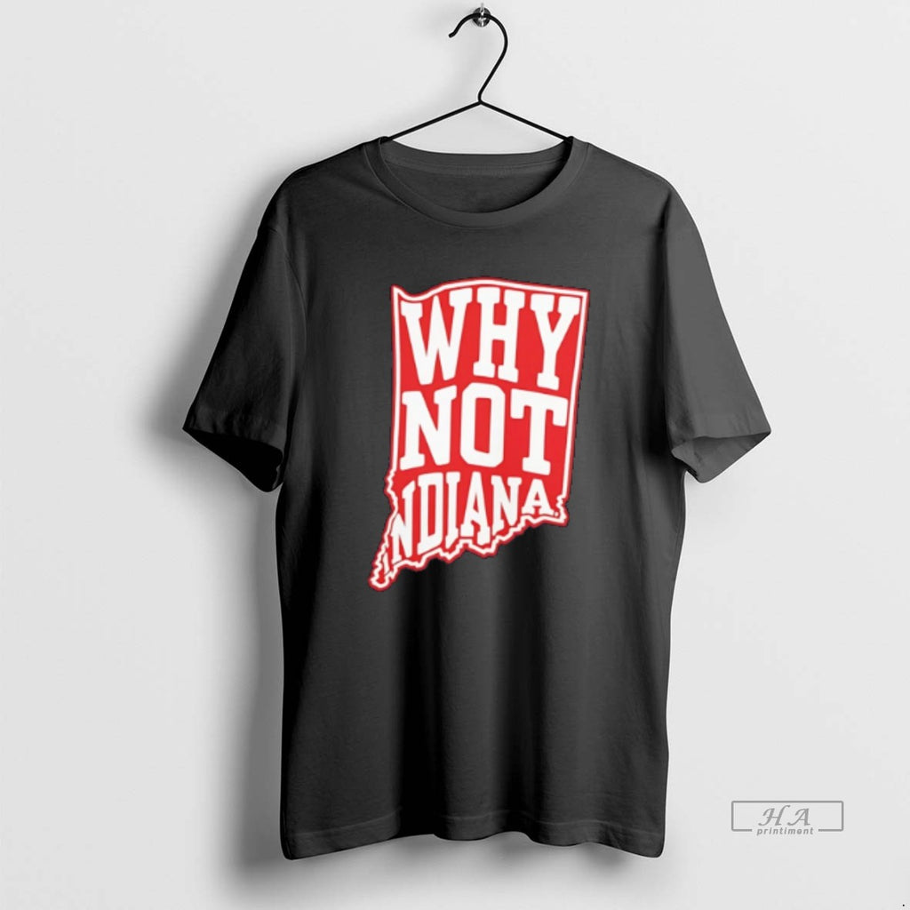 Official Why Not Indiana Map Tee Hoodie, Sweatshirt | PopFlextees.com