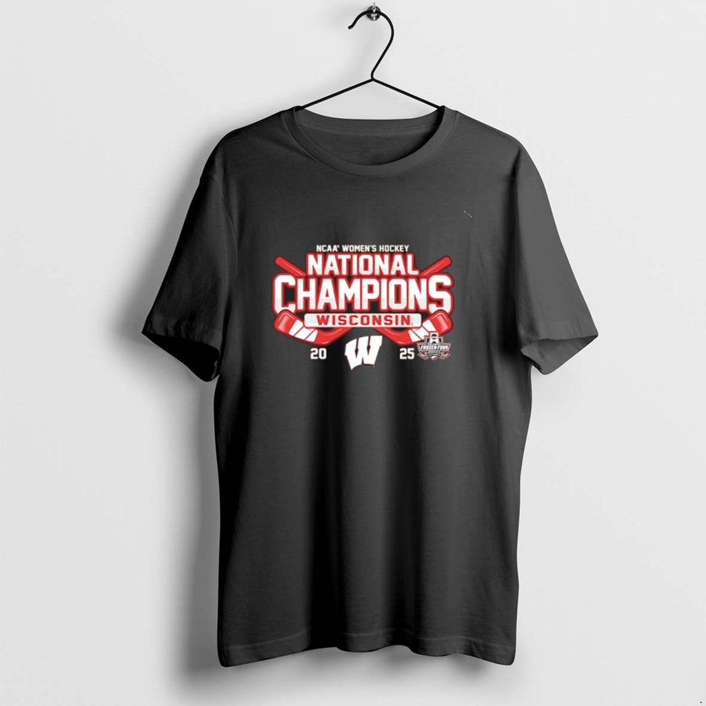 Official Wisconsin Badgers 2025 Ncaa Womens Hockey National Champions T-Shirts, Hoodie, Sweatshirt | PopFlextees.com