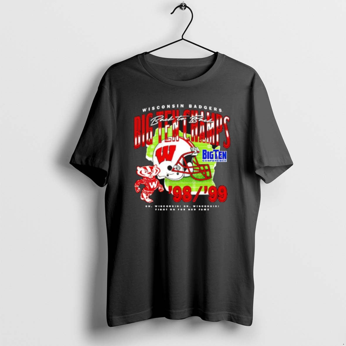 Official Wisconsin Badgers Back To Back Big Ten Champions T-Shirts, Hoodie, Sweatshirt | PopFlextees.com