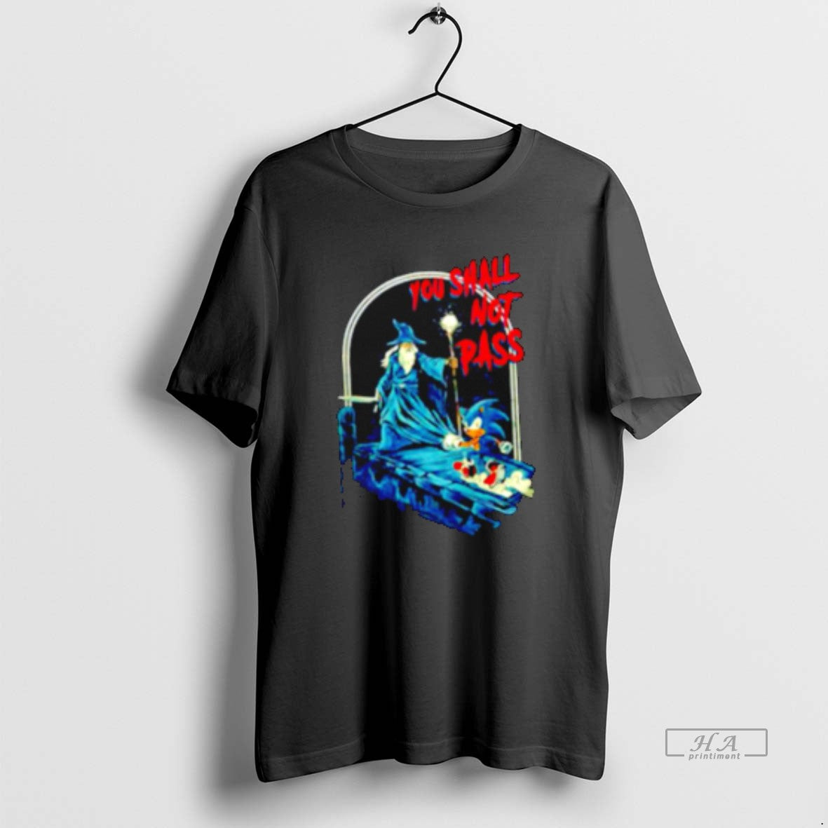 Official Wizard And Hedgehog You Shall Not Dash Retro T-Shirts, Hoodie, Sweatshirt | PopFlextees.com