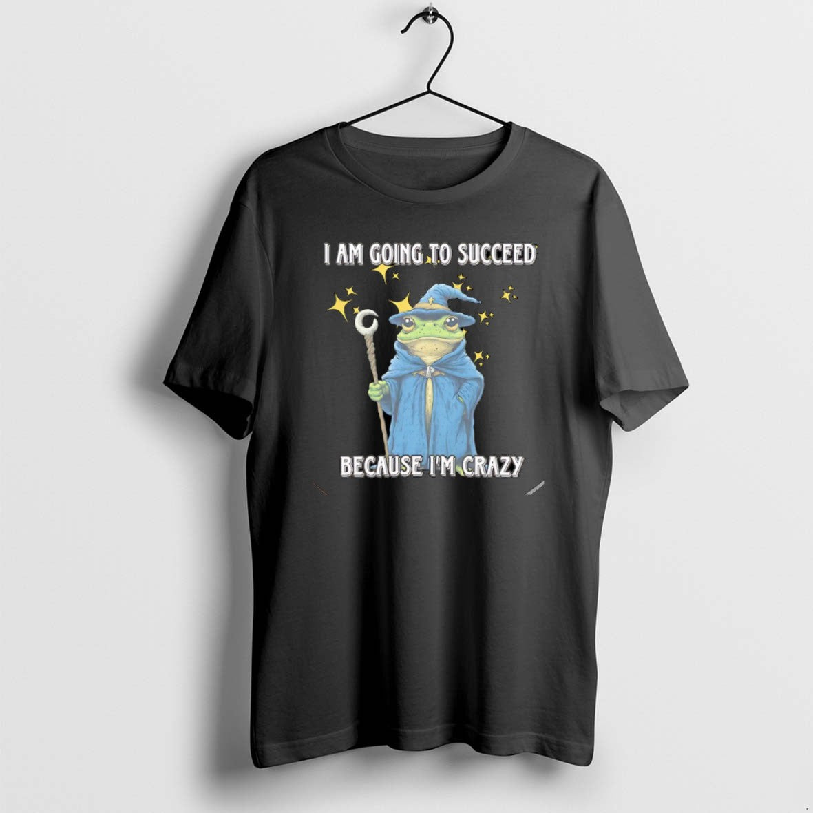 Official Wizard Frog I Am Going To Succeed Because Im Crazy Christmas T-Shirts, Hoodie, Sweatshirt | PopFlextees.com