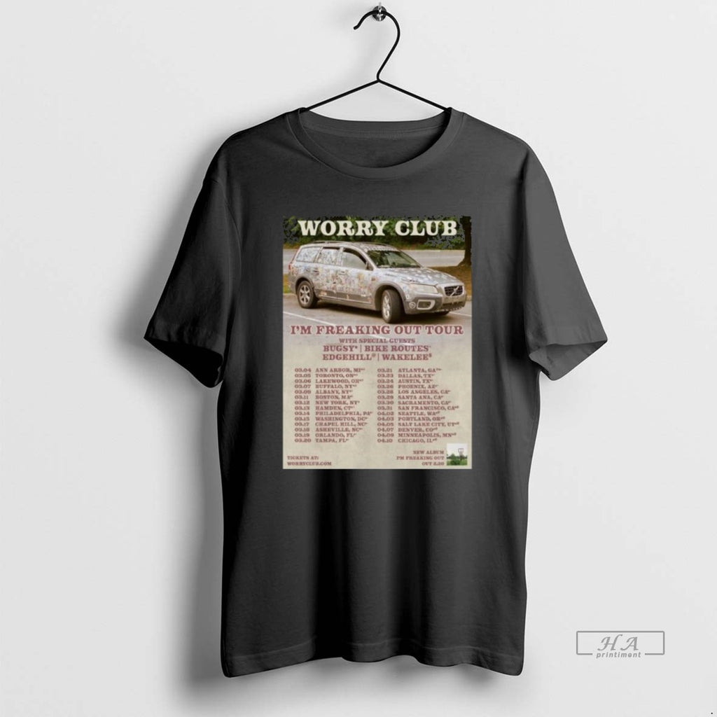 Official Worry Club Im Freaking Out Tour 2026 T-Shirts, Hoodie, Sweatshirt | PopFlextees.com