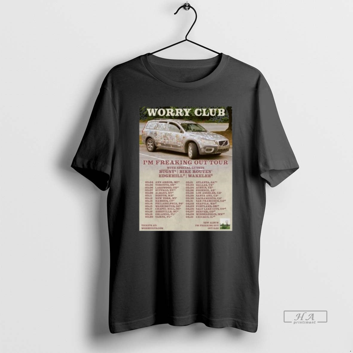 Official Worry Club Im Freaking Out Tour 2026 T-Shirts, Hoodie, Sweatshirt | PopFlextees.com