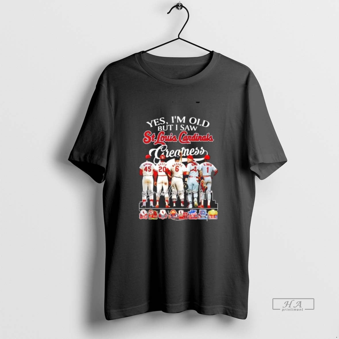 Official Yes Im Old But I Saw St Louis Cardinals Greatness Players T-Shirts, Hoodie, Sweatshirt | PopFlextees.com