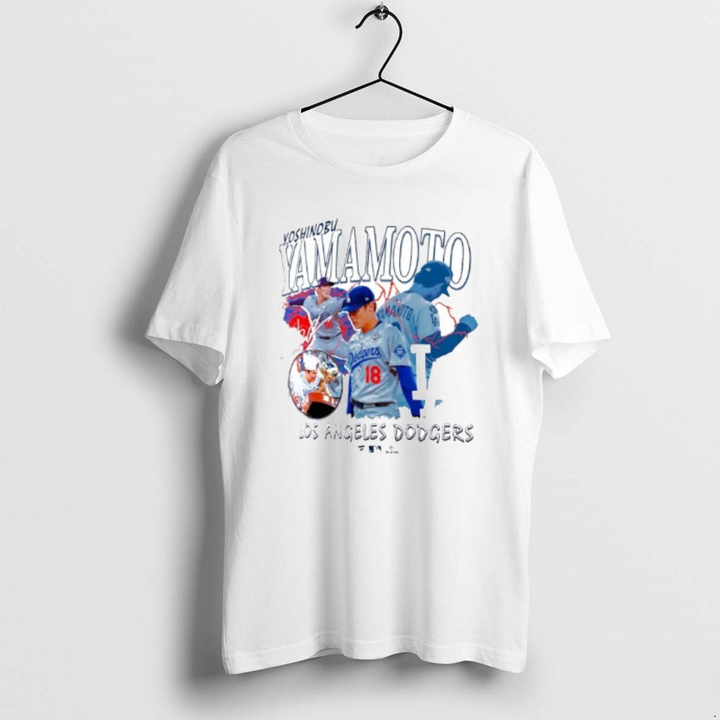Official Yoshinobu Yamamoto Los Angeles Dodgers Montage T-Shirts, Hoodie, Sweatshirt | PopFlextees.com
