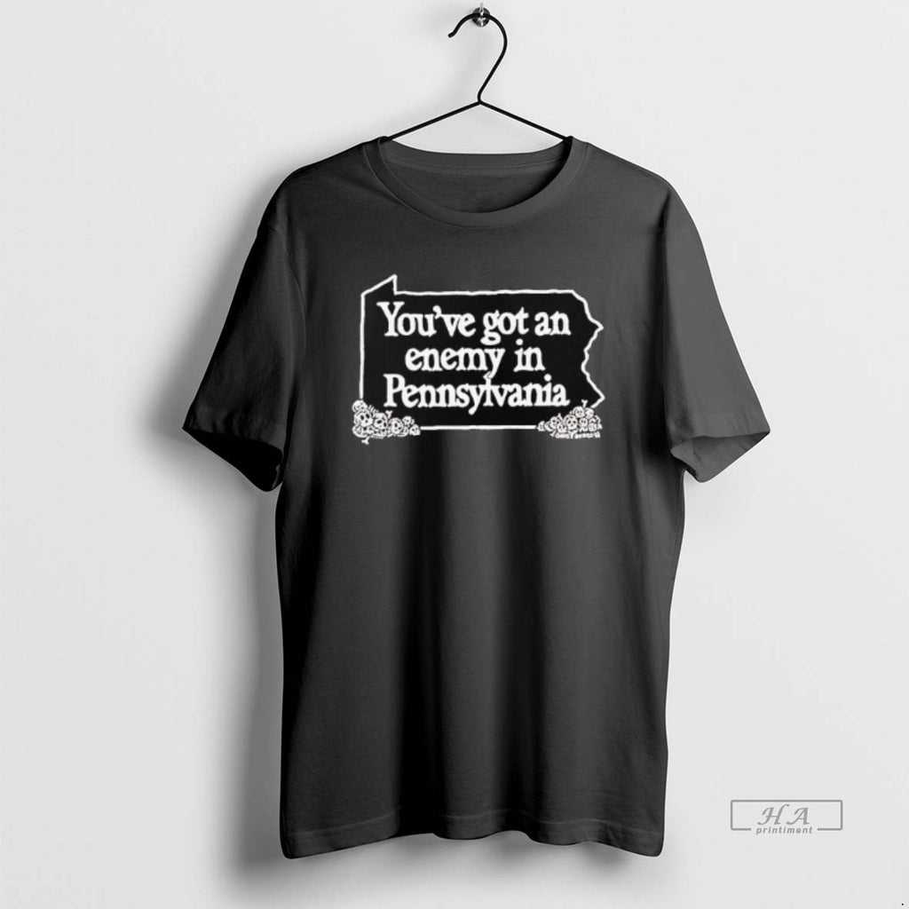 Official Youve Got An Enemy In Pennsylvania A Heap Of Skulls T-Shirts, Hoodie, Sweatshirt | PopFlextees.com